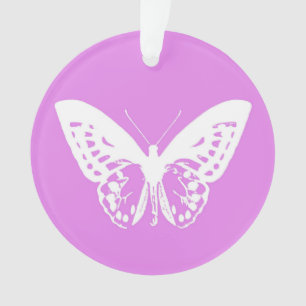 Croquis papillon, orchidée et blanc