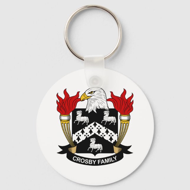 Crosby Family Crest Keychain (Front)