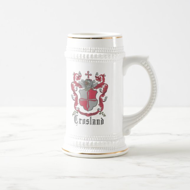 Crosland Coat of Arms Classic Stein (Right)