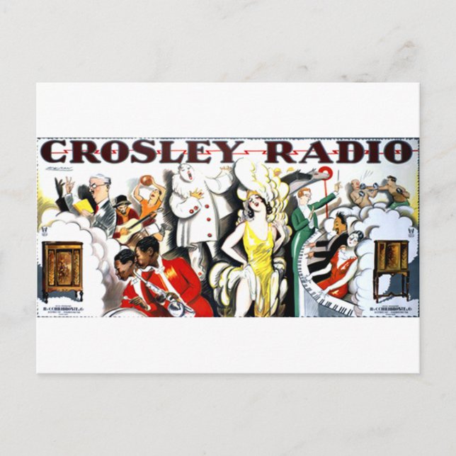 Crosley Radio Postcard (Front)