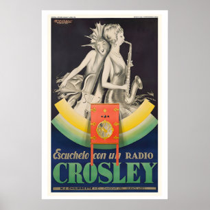 Crosley Radio Vintage Advertising Poster by