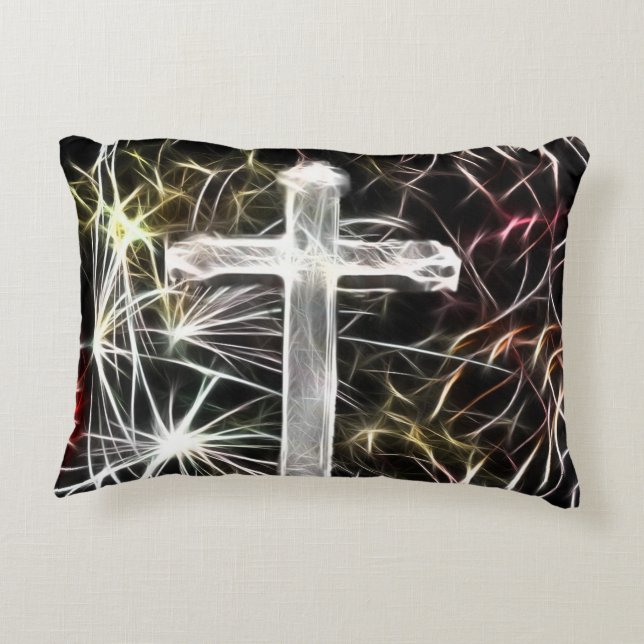 Cross Accent Pillow (Back)