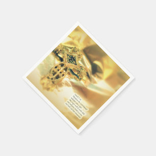 Cross and Bible Quote - Christmas Napkin