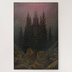 Cross and Cathedral in the Mountains - Friedrich Jigsaw Puzzle