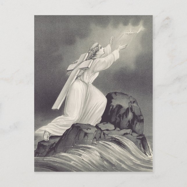 Cross and Crown Christian symbol  Postcard (Front)