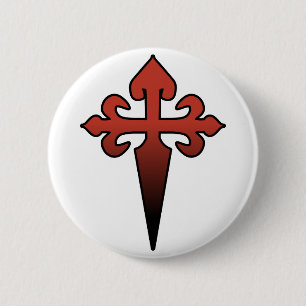 Cross and Dagger 2 Inch Round Button
