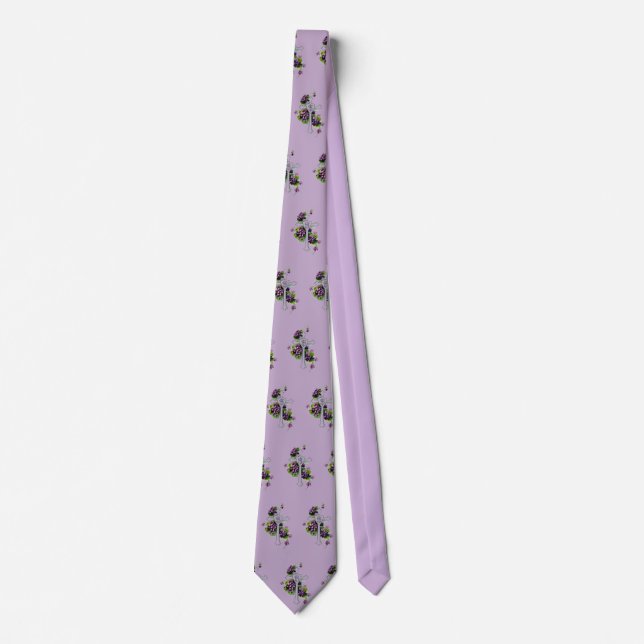 Cross And Flowers Tie (Front)