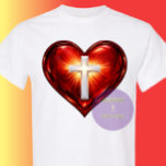 Cross and Heart T-Shirt<br><div class="desc">This design is inspired by the love JESUS has for us.</div>
