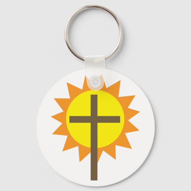 Cross And Sunshine Keychain (Front)