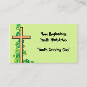 Cross and Vine Christian Business Cards