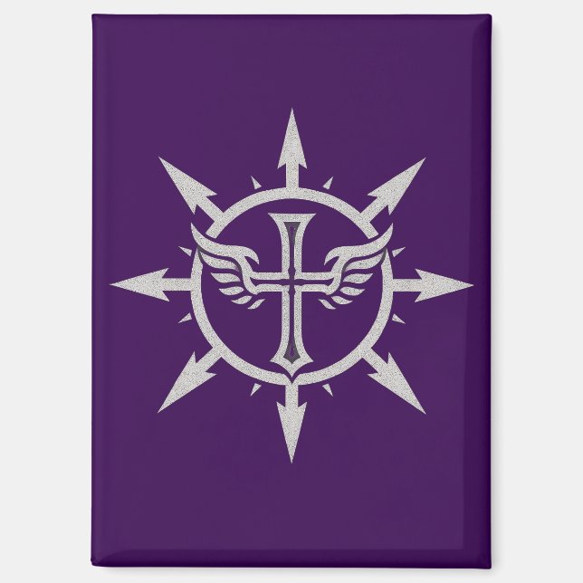 "Cross and Wings Emblem" Magnet (Front)
