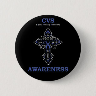 Cross/Awareness...CVS 2 Inch Round Button