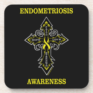 Cross/Awareness...Endometriosis Coaster