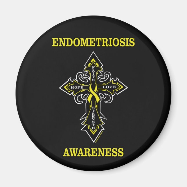 Cross/Awareness...Endometriosis Magnet (Front)