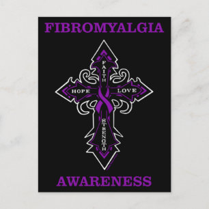 Cross/Awareness...Fibro Postcard