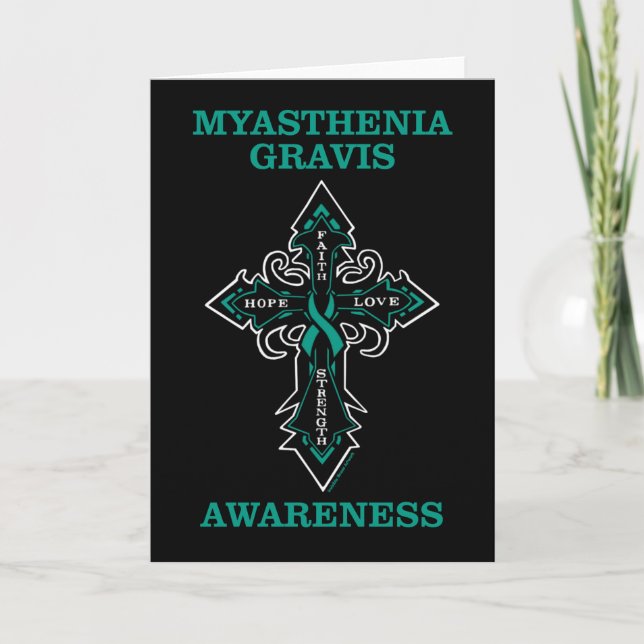 Cross/Awareness...Myasthenia Gravis Card (Front)