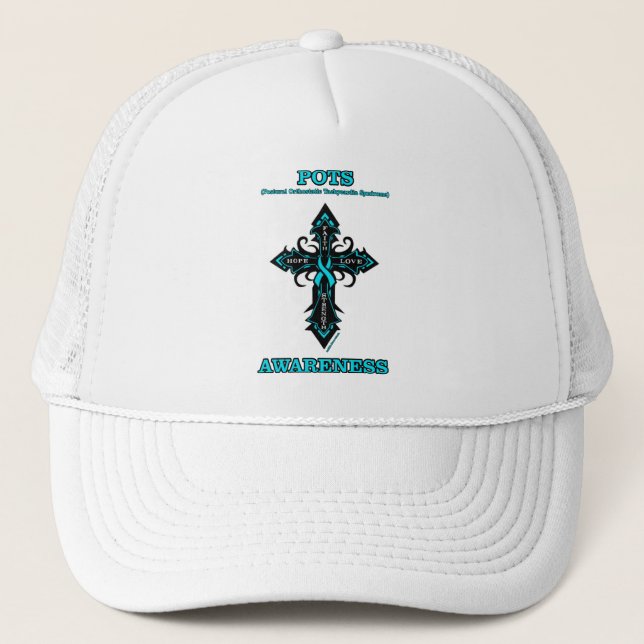 Cross/Awareness...POTS Trucker Hat (Front)