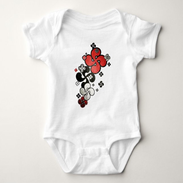 cross Basque Baby Bodysuit (Front)