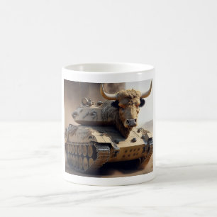 Cross Between A Tank And A Texas Longhorn Steer Coffee Mug