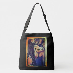Cross-Body bag by Maria's handpaint size big