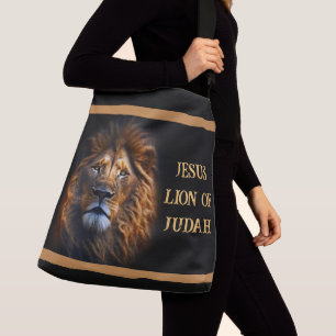 Cross Body Tote Bag Jesus Christ Lion Of Judah