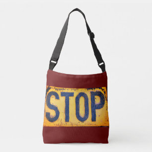 Cross Body Tote Bag  STOP Sign