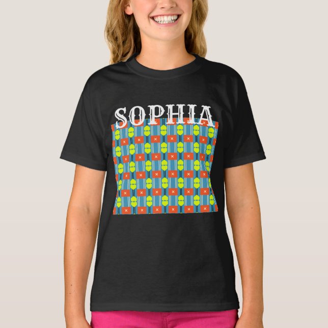 Cross Button Connector Cotton T-Shirt (Front)