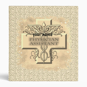 Cross Caduceus Physician Assistant Binder
