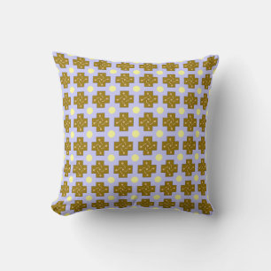 Cross & Circles Throw Pillow