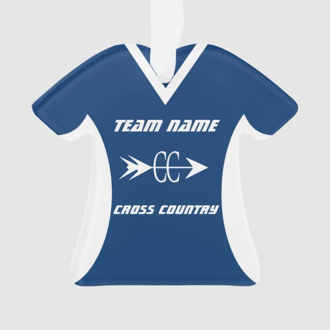 Cross Country Editable Sports Jersey (devant)