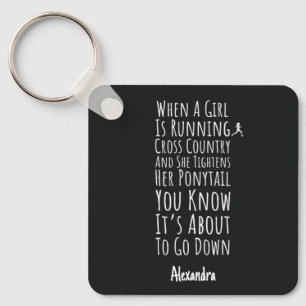 Cross Country Gifts For Her Teen Girls Women XC Keychain