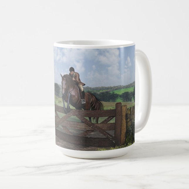 Cross Country - Jumping Cheval Mug (Devant droit)
