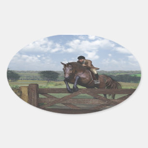 Cross Country - Jumping Horse Sticker