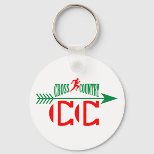 Cross country keychain