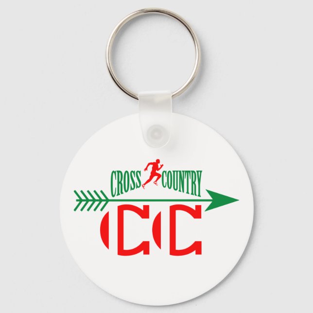 Cross country keychain (Front)