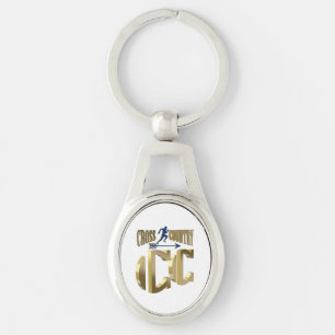 Cross country keychain