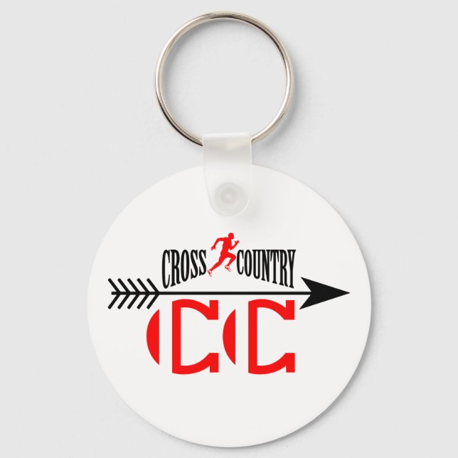 Cross country keychain (Front)