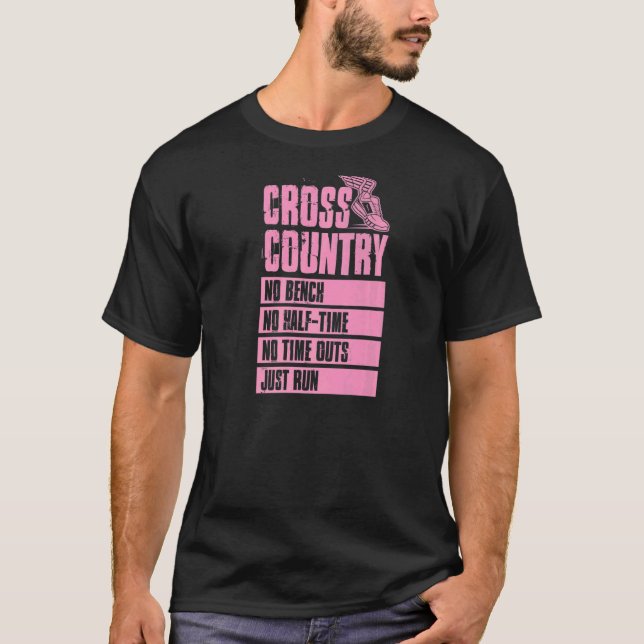 Cross Country No Bench No Half Time No Timeouts Ju T-Shirt (Front)