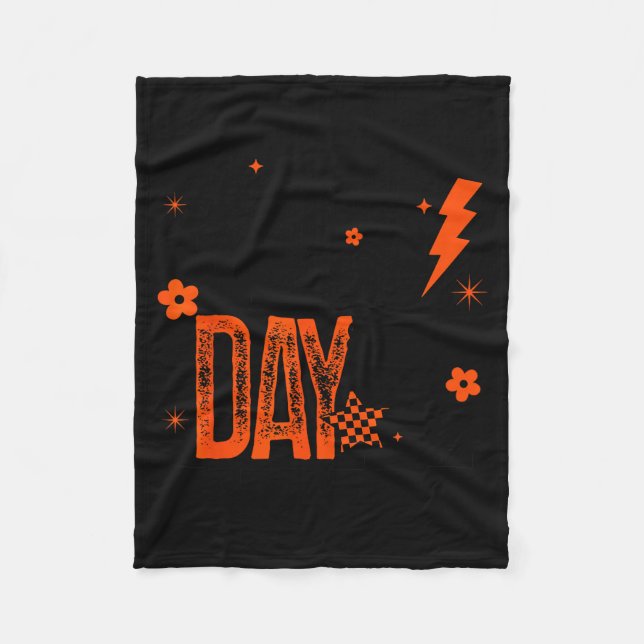 Cross Country Race Day Runner Track And Field Oran Fleece Blanket (Front)