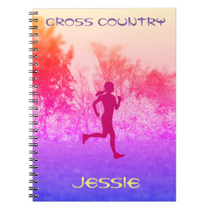 Cross Country Rainbow Runner Notebook