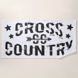 Cross Country Runner Beach Towel