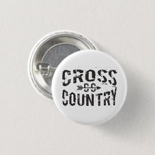cross country runner Button