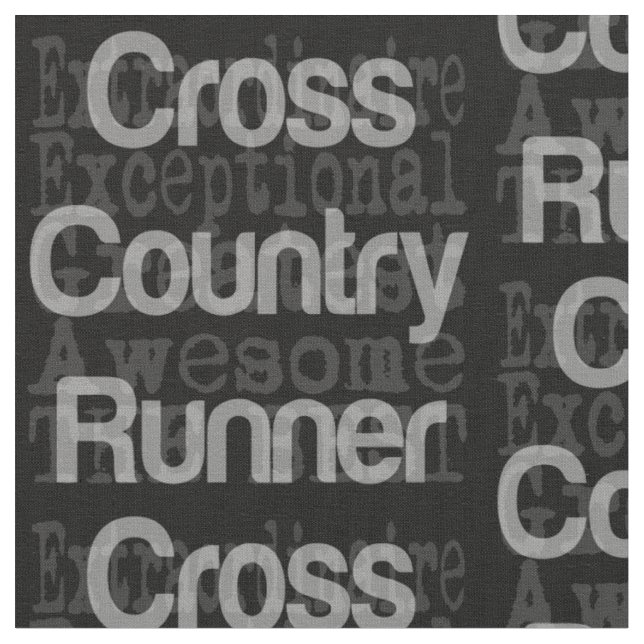 Cross Country Runner Extraordinaire Fabric (Close Up)