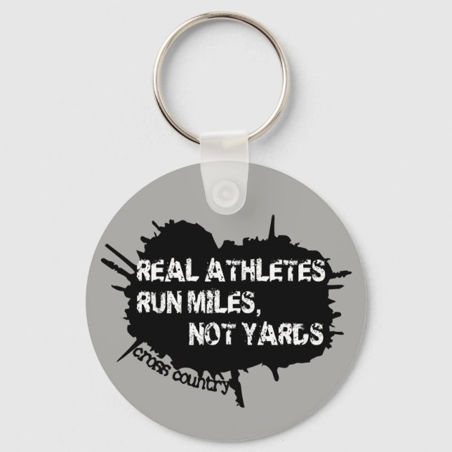 Cross Country Runner Keychain Gift (Front)