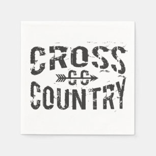 cross country runner Paper Napkins