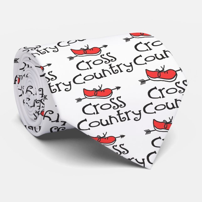 Cross Country Runner Ties - Cute CC © Symbol Shoe (Rolled)