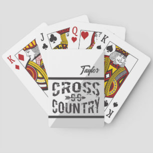 cross country running arrow symbol playing cards