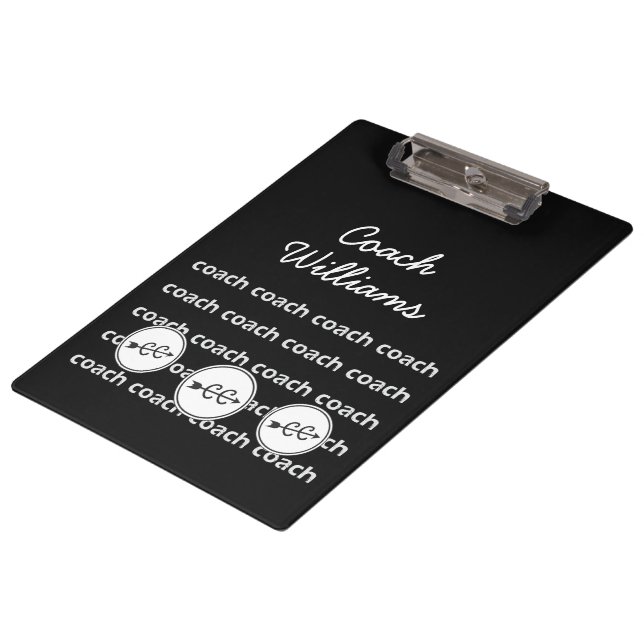 Cross Country Running Coach Personalized Clipboard (Angled)