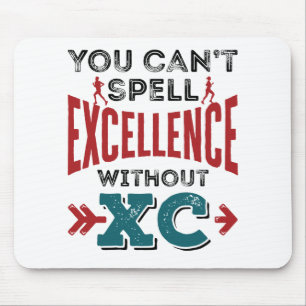 Cross Country Running Funny Excellence XC Mouse Pad