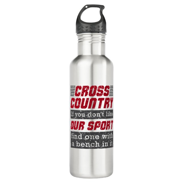 Cross Country Running Funny Like Our Sport 710 Ml Water Bottle (Front)